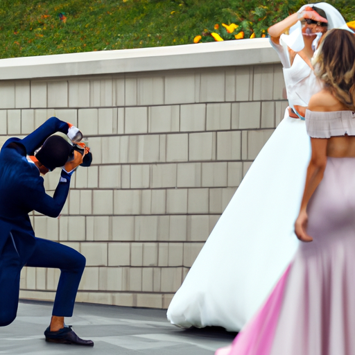 Фотограф запечатлел откровенный момент между молодоженами